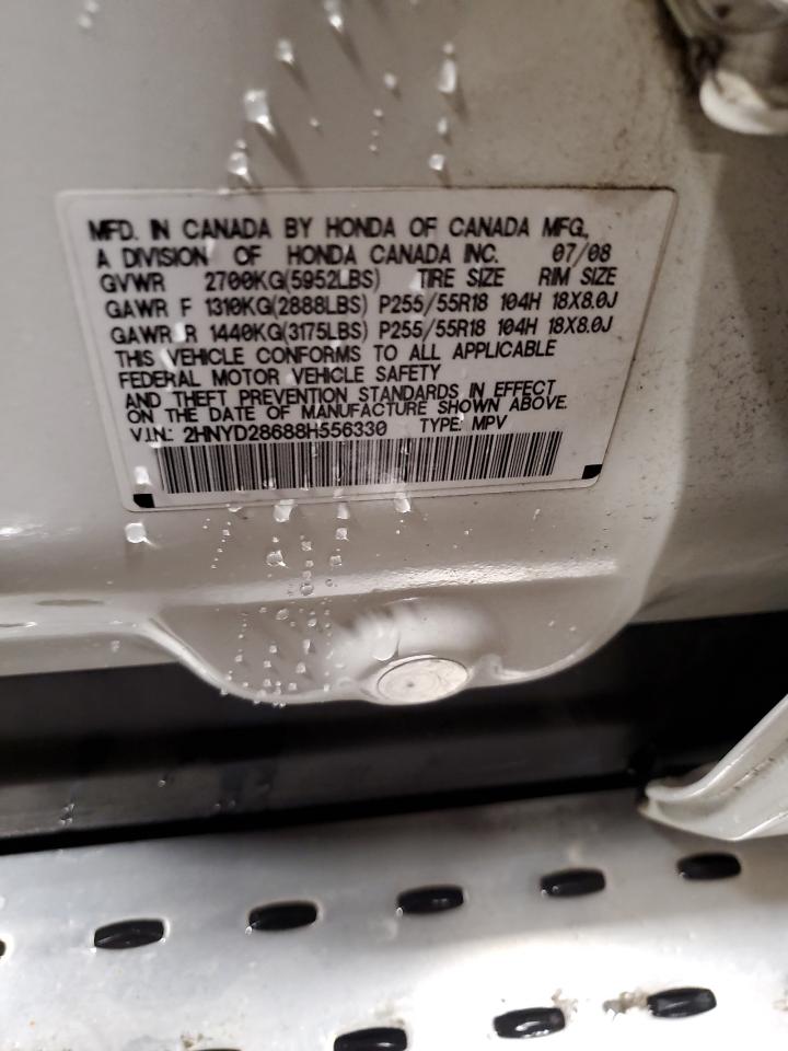 2008 Acura Mdx Technology VIN: 2HNYD28688H556330 Lot: 86530175