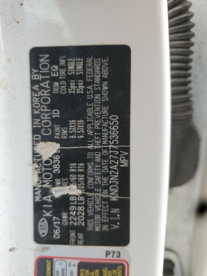 2018 Kia Soul VIN: KNDJN2A27J7536650 Lot: 85089205