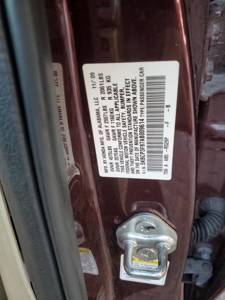 2010 Honda Accord Exl VIN: 5KBCP3F87AB009614 Lot: 90583095