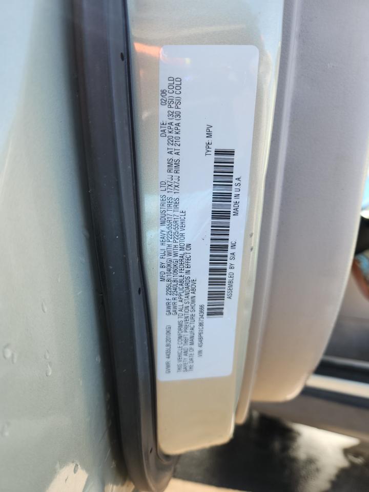 2006 Subaru Legacy Outback 2.5I VIN: 4S4BP61C867343666 Lot: 89522725