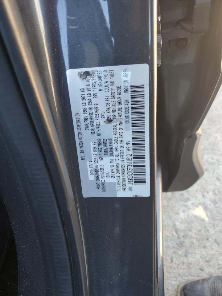 2015 Mazda Cx-5 Gt VIN: JM3KE4DY3F0511512 Lot: 86638215