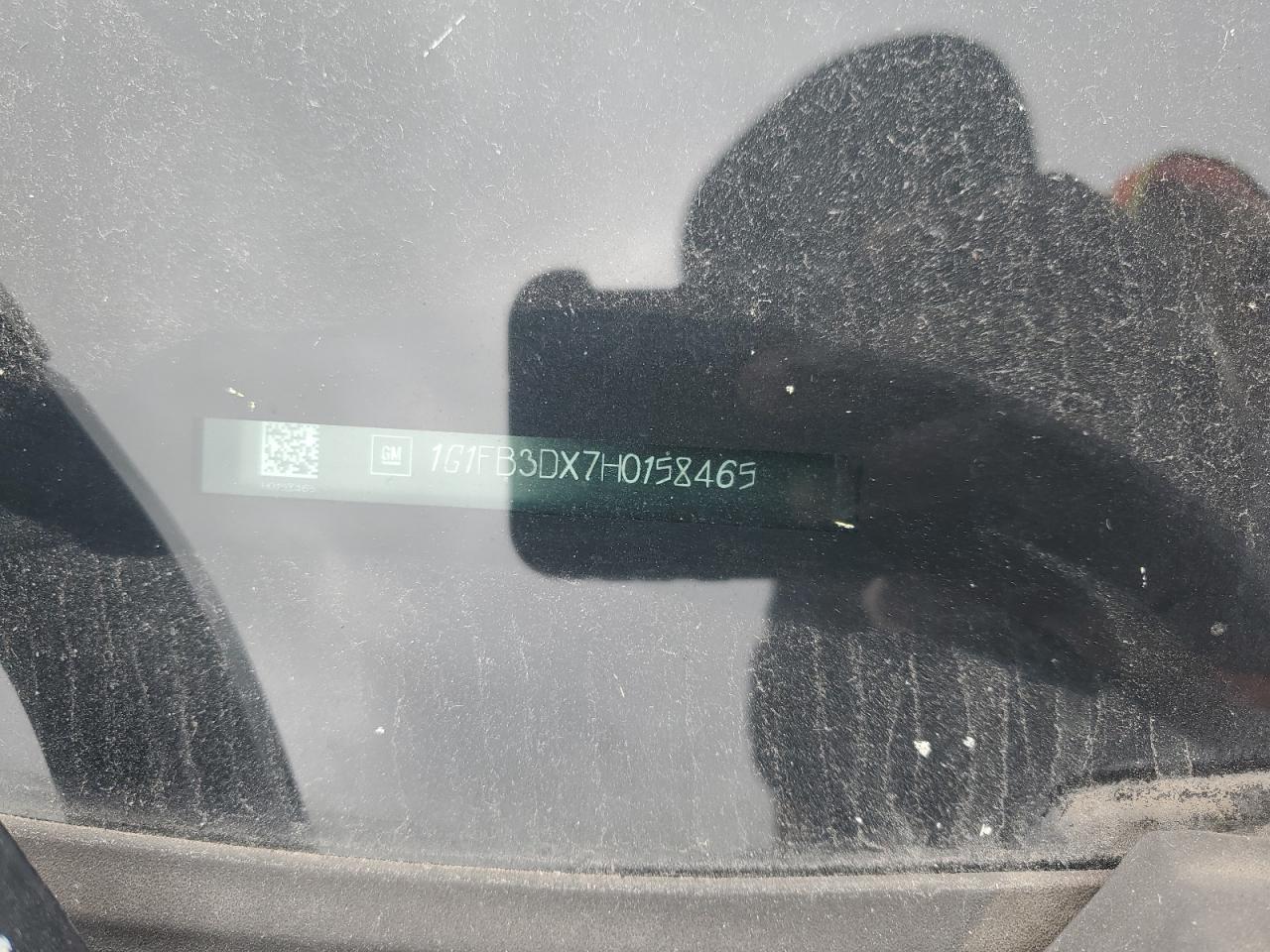 2017 Chevrolet Camaro Lt VIN: 1G1FB3DX7H0158465 Lot: 85153065