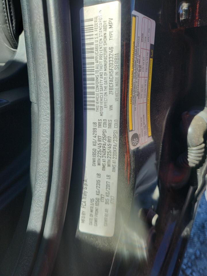 2015 Fiat 500L Lounge VIN: ZFBCFACH5FZ033246 Lot: 89494145