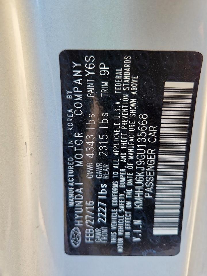 2016 Hyundai Genesis Coupe 3.8 R-Spec VIN: KMHHU6KJ9GU135668 Lot: 86158195