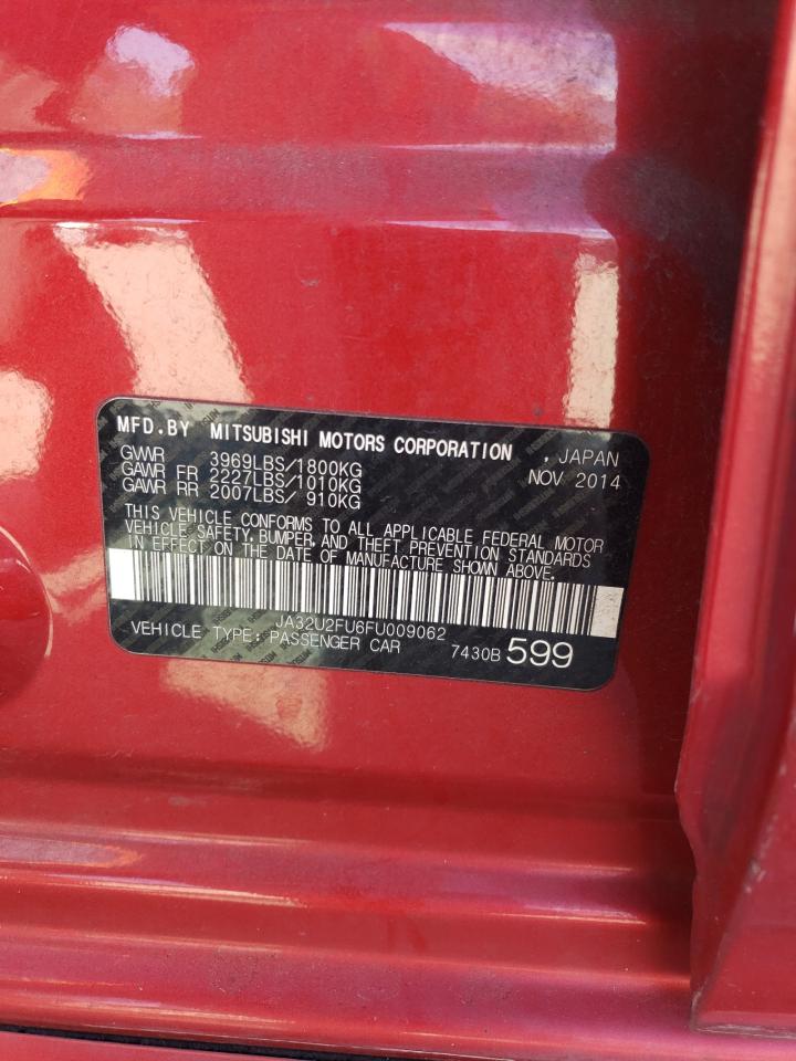 2015 Mitsubishi Lancer Es VIN: JA32U2FU6FU009062 Lot: 90267275