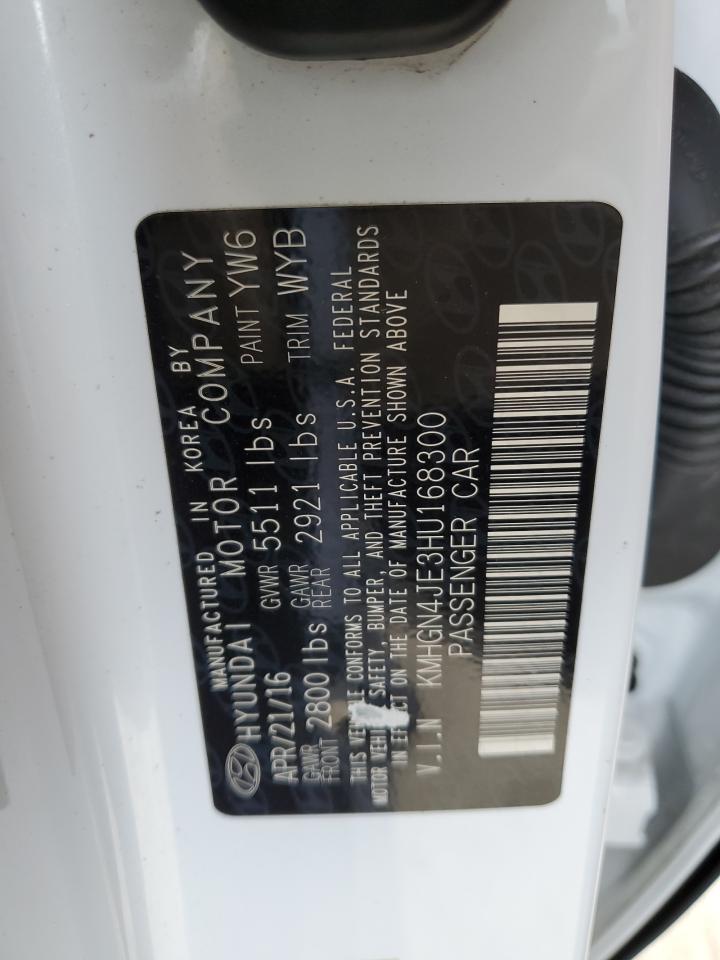 2017 Genesis G80 Base VIN: KMHGN4JE3HU168300 Lot: 85737115