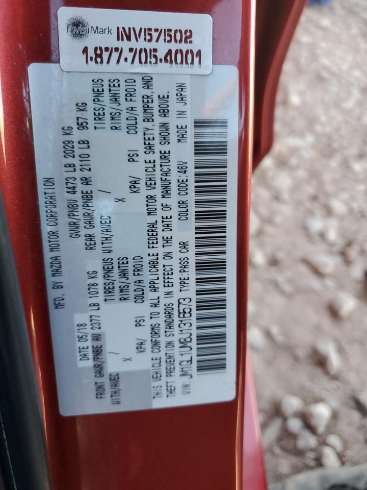 2018 Mazda 6 Sport VIN: JM1GL1UM8J1316573 Lot: 87429225