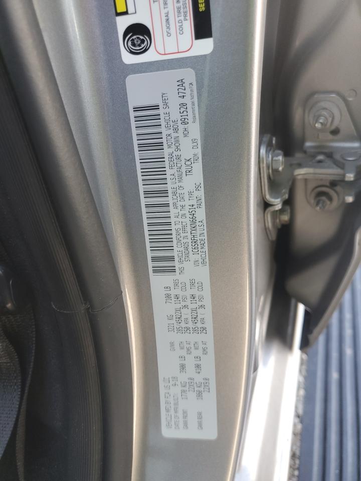 2019 Ram 1500 Limited VIN: 1C6SRFHTXKN664514 Lot: 82245125