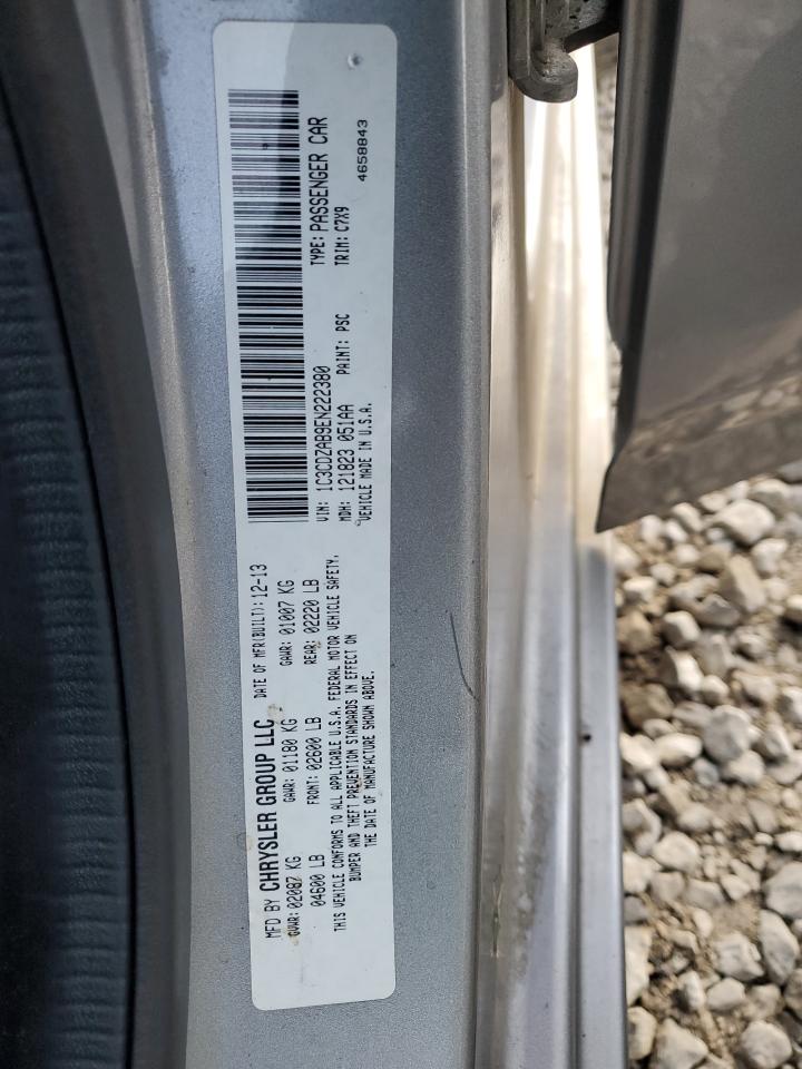 2014 Dodge Avenger Se VIN: 1C3CDZAB9EN222380 Lot: 90489345