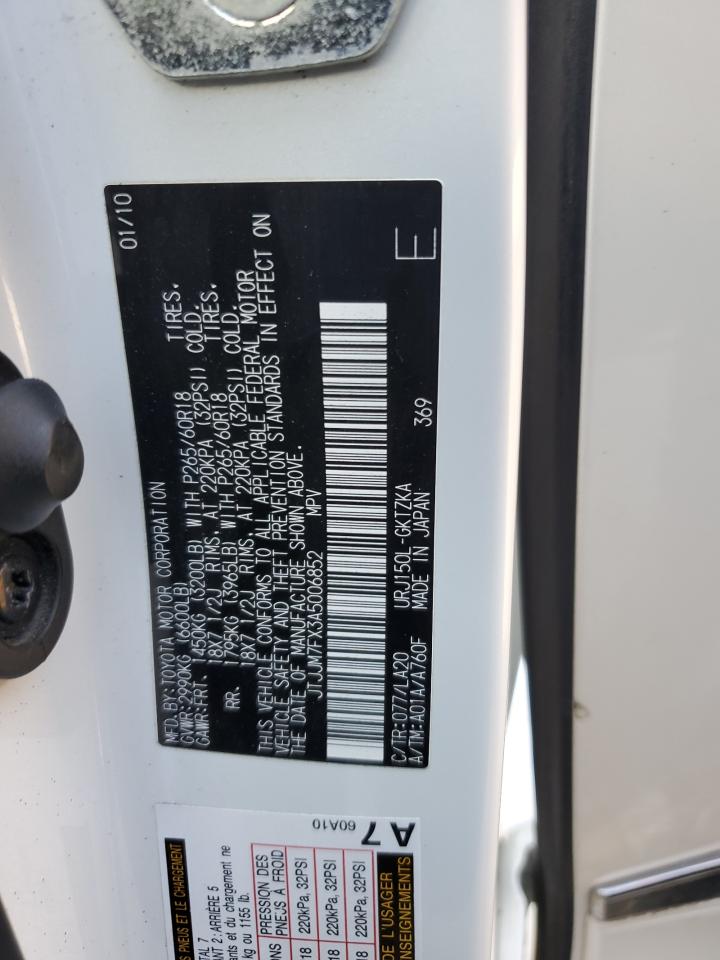 2010 Lexus Gx 460 Premium VIN: JTJJM7FX3A5006852 Lot: 82558455