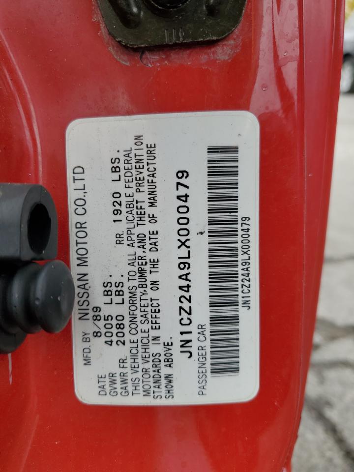1990 Nissan 300Zx VIN: JN1CZ24A9LX000479 Lot: 90261625