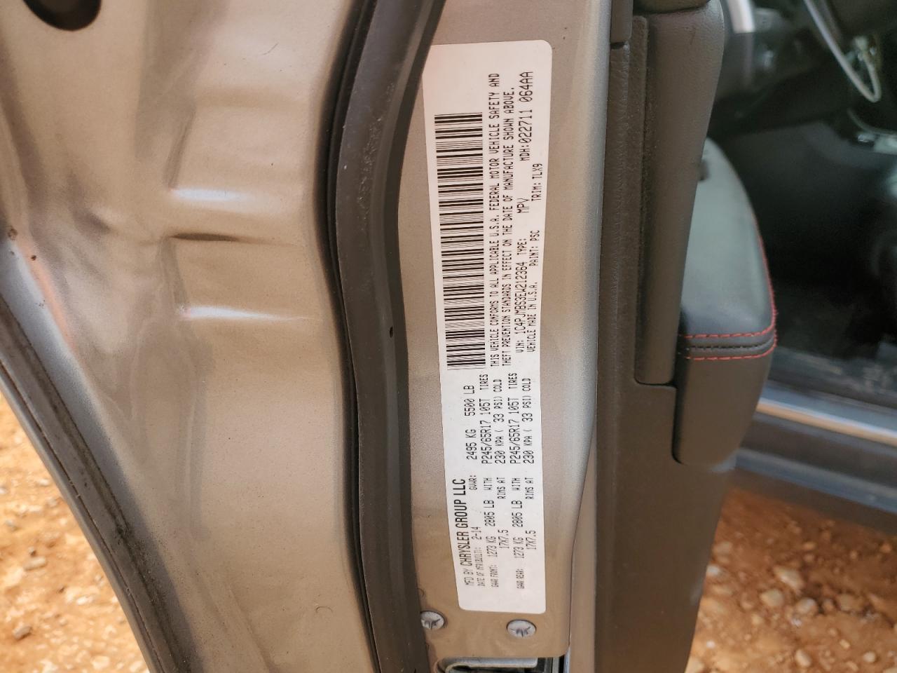 2014 Jeep Cherokee Trailhawk VIN: 1C4PJMBS3EW212364 Lot: 85478035