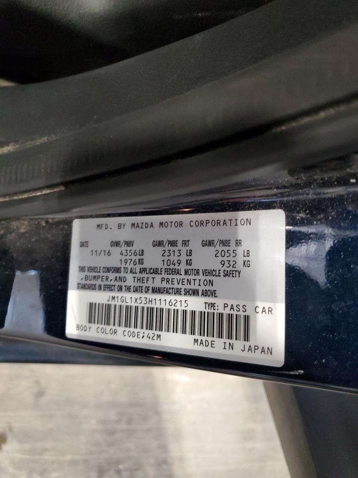 2017 Mazda 6 Grand Touring VIN: JM1GL1X53H1116215 Lot: 90678625