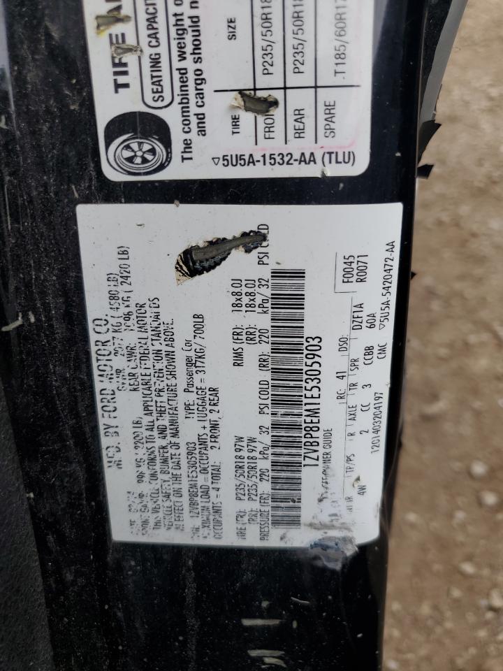 2014 Ford Mustang VIN: 1ZVBP8EM1E5305903 Lot: 86144315