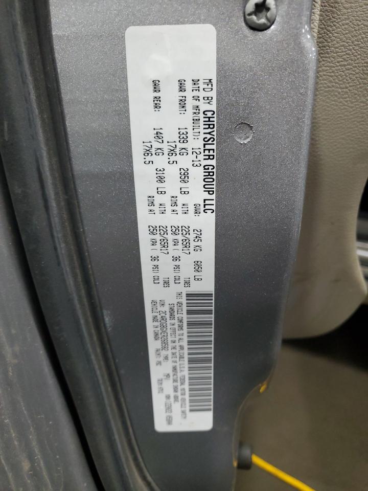 2014 Dodge Grand Caravan Se VIN: 2C4RDGBGXER268582 Lot: 90894375