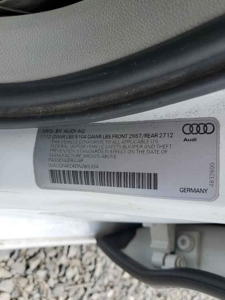 2013 Audi A6 Premium Plus VIN: WAUGFAFC4DN085354 Lot: 85860595