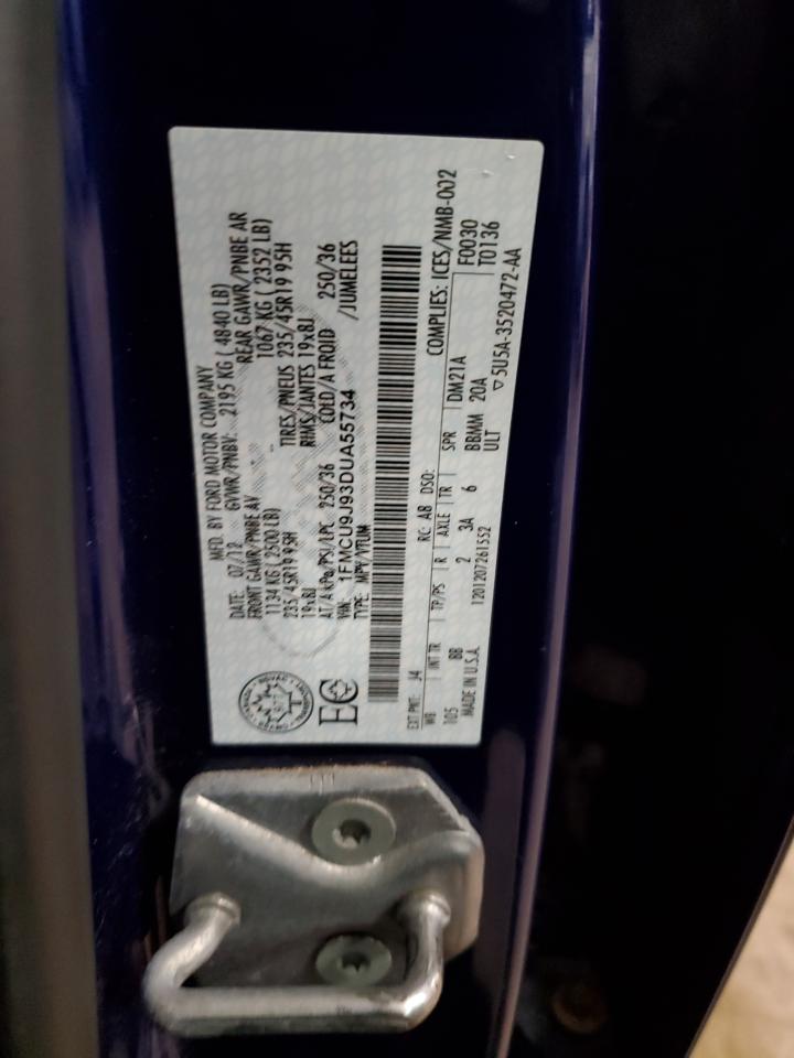 2013 Ford Escape Titanium VIN: 1FMCU9J93DUA55734 Lot: 82385825