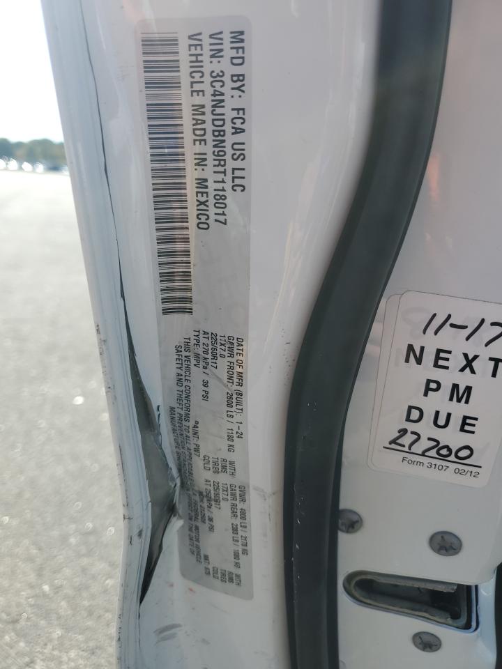 2024 Jeep Compass Latitude VIN: 3C4NJDBN9RT118017 Lot: 85709325