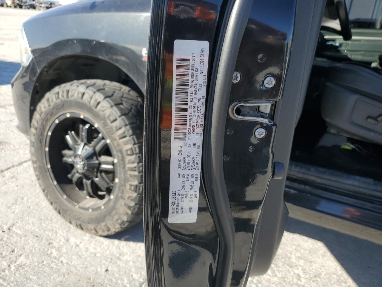 2016 Ram 1500 Sport VIN: 1C6RR7MT1GS153373 Lot: 87000905