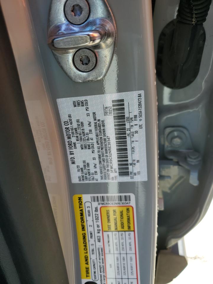 2022 Ford Bronco Sport Outer Banks VIN: 3FMCR9C62NRE30347 Lot: 87431605