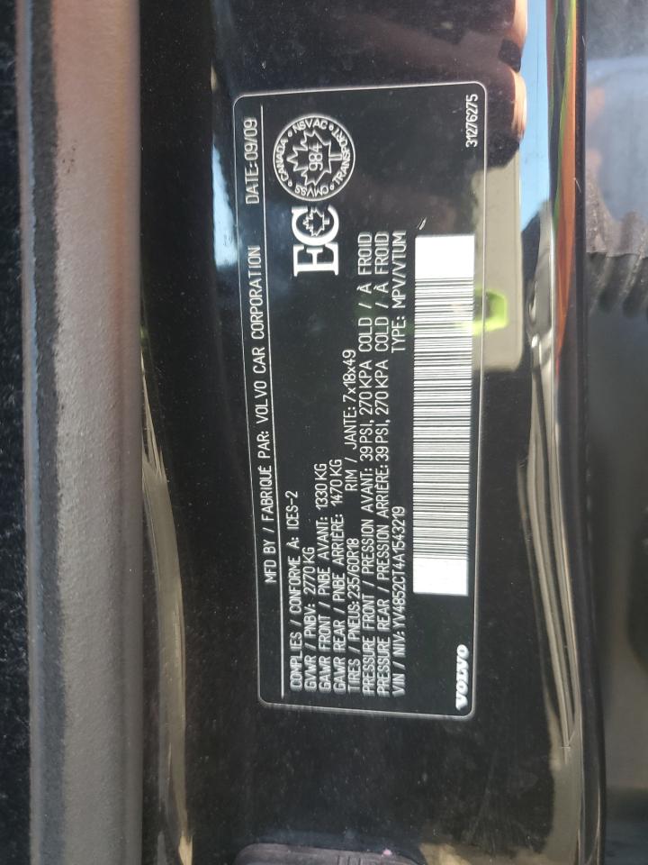 2010 Volvo Xc90 VIN: YV4852CT4A1543219 Lot: 84914395