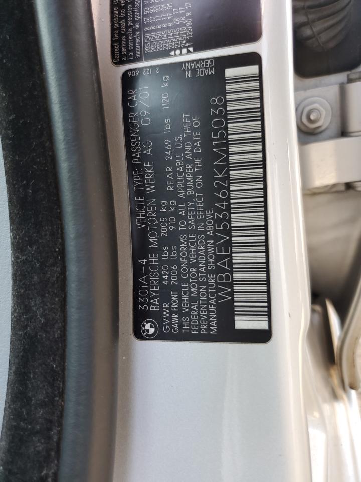 2002 BMW 330 I VIN: WBAEV53462KM15038 Lot: 84202105