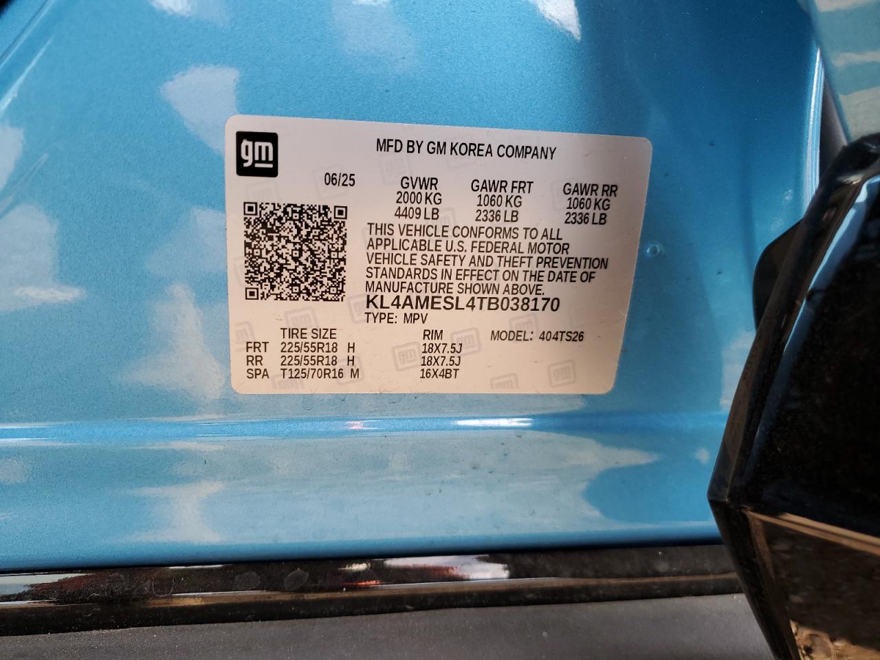 2026 Buick Encore Gx Sport Touring VIN: KL4AMESL4TB038170 Lot: 82502055