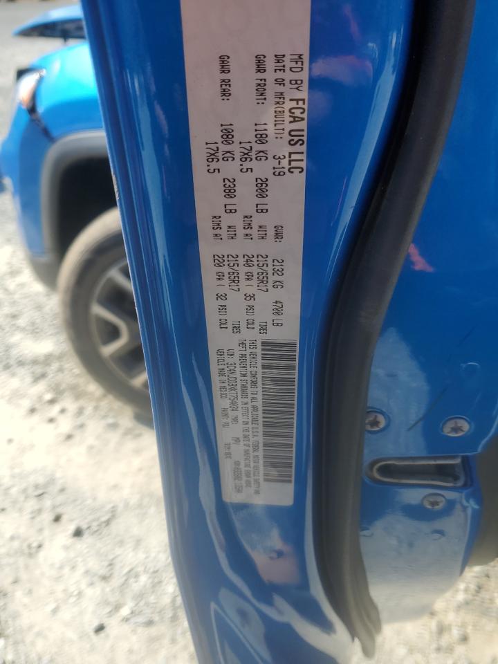 2019 Jeep Compass Trailhawk VIN: 3C4NJDDBXKT754034 Lot: 85957035