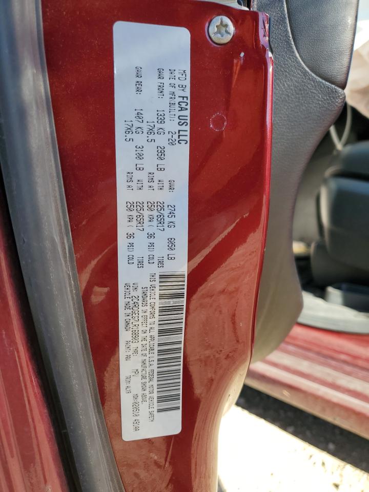 2020 Dodge Grand Caravan Gt VIN: 2C4RDGEG7LR168903 Lot: 85922095