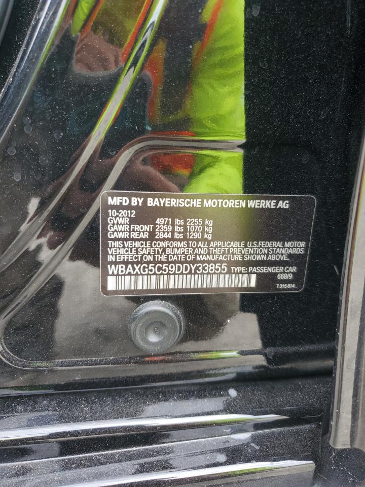 2013 BMW 528 I VIN: WBAXG5C59DDY33855 Lot: 82553105
