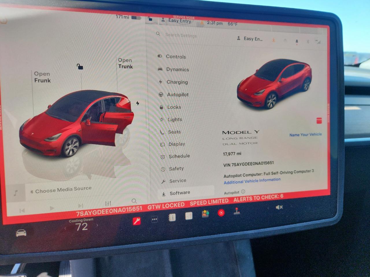 2022 Tesla Model Y VIN: 7SAYGDEE0NA015651 Lot: 86467635