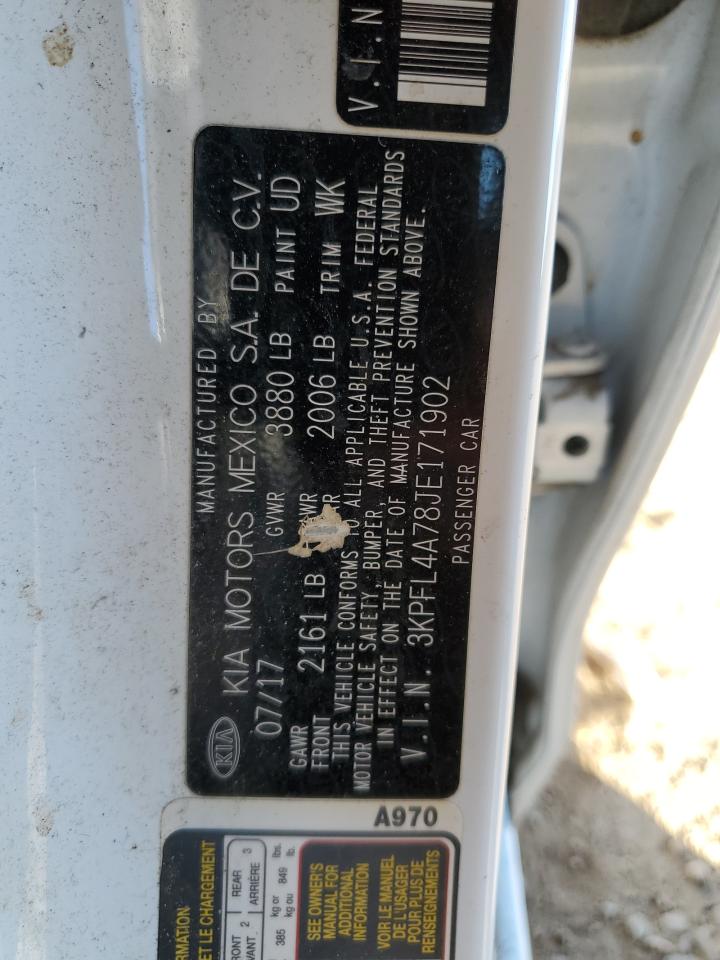 2018 Kia Forte Lx VIN: 3KPFL4A78JE171902 Lot: 84968545