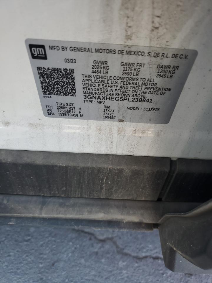 2023 Chevrolet Equinox Ls VIN: 3GNAXHEG5PL238841 Lot: 85752315