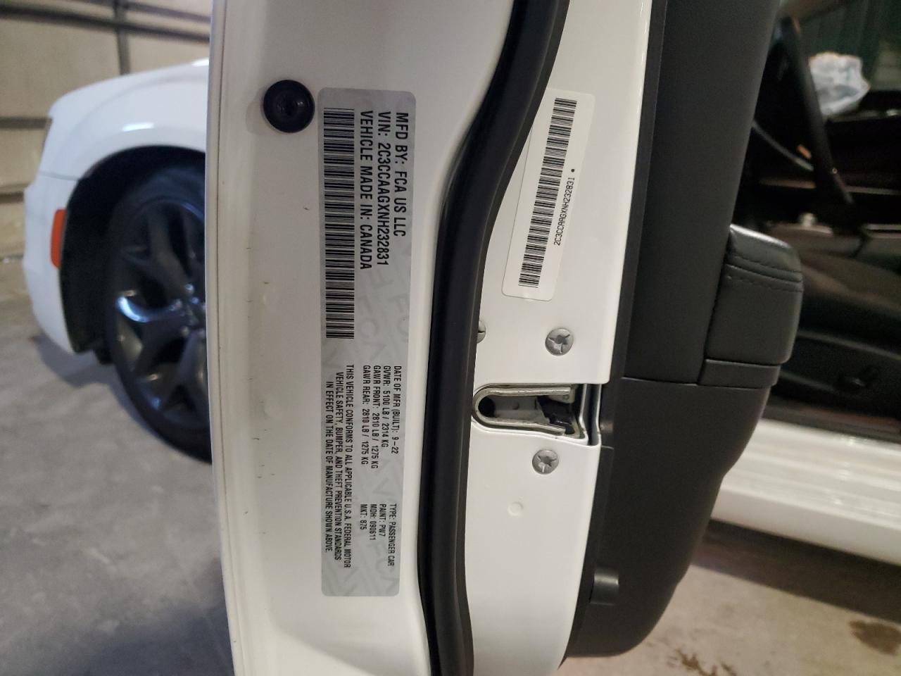 2022 Chrysler 300 Touring VIN: 2C3CCAAGXNH232831 Lot: 82673715