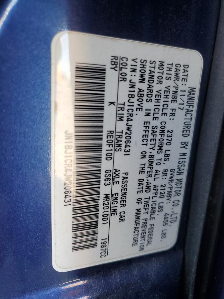 2018 Nissan Rogue Sport S VIN: JN1BJ1CR4JW206431 Lot: 85698835