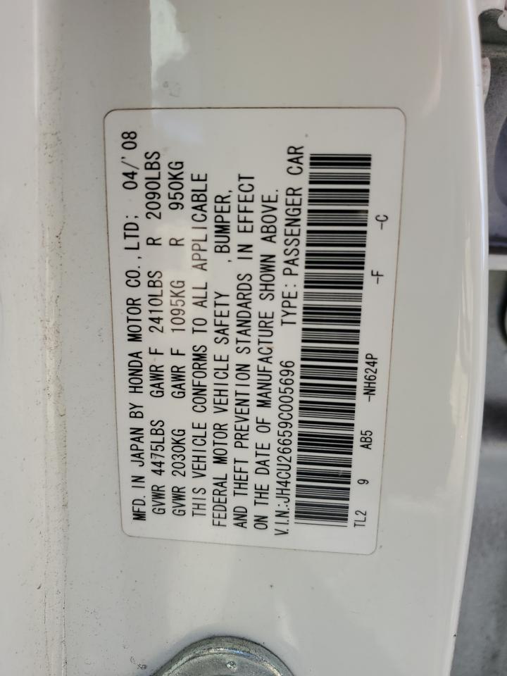 2009 Acura Tsx VIN: JH4CU26659C005696 Lot: 90134975