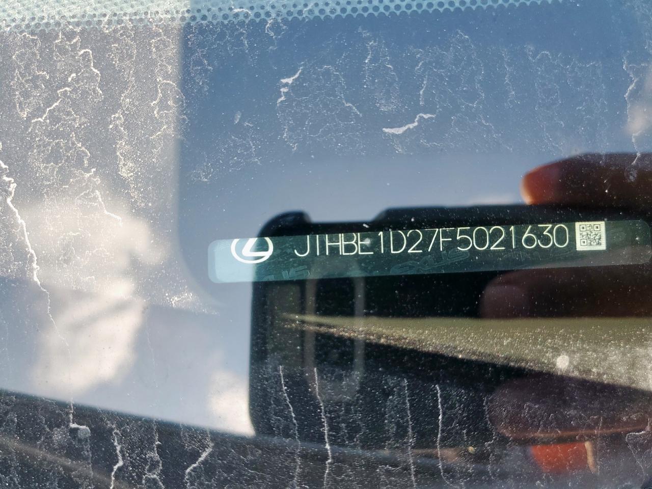 2015 Lexus Is 350 VIN: JTHBE1D27F5021630 Lot: 70270845