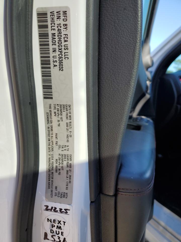 2023 Dodge Durango Gt VIN: 1C4RDHDGXPC636032 Lot: 82584885