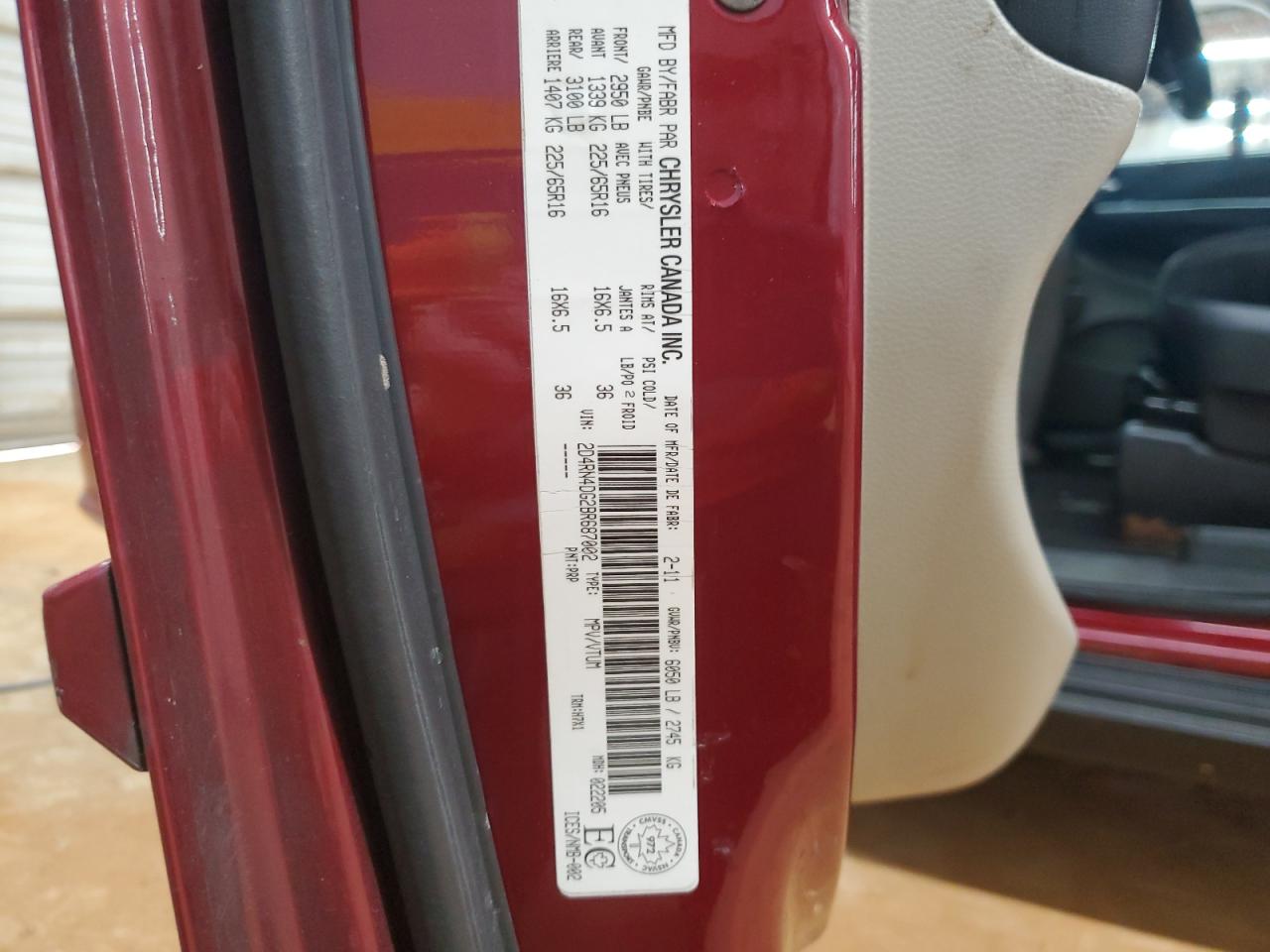 2011 Dodge Grand Caravan Express VIN: 2D4RN4DG2BR687002 Lot: 85269745