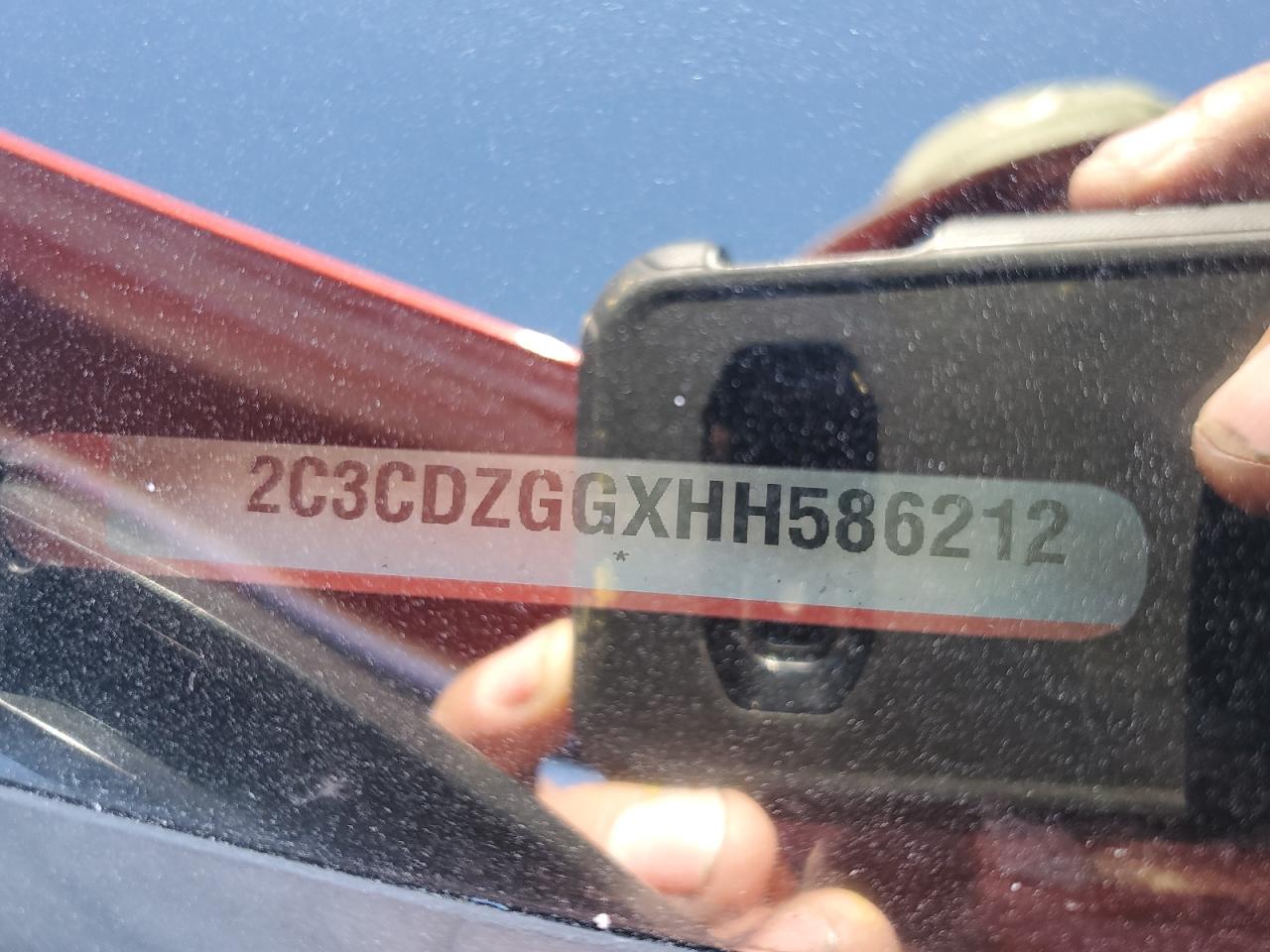 2017 Dodge Challenger Gt VIN: 2C3CDZGGXHH586212 Lot: 85944855