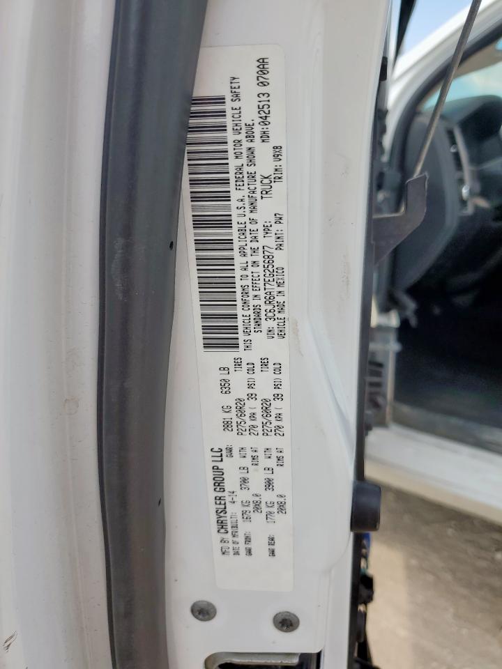 2014 Ram 1500 St VIN: 3C6JR6AT7EG256877 Lot: 84927005