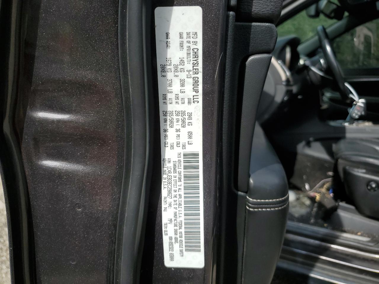 2014 Jeep Grand Cherokee Limited VIN: 1C4RJEBG9EC290627 Lot: 82279435