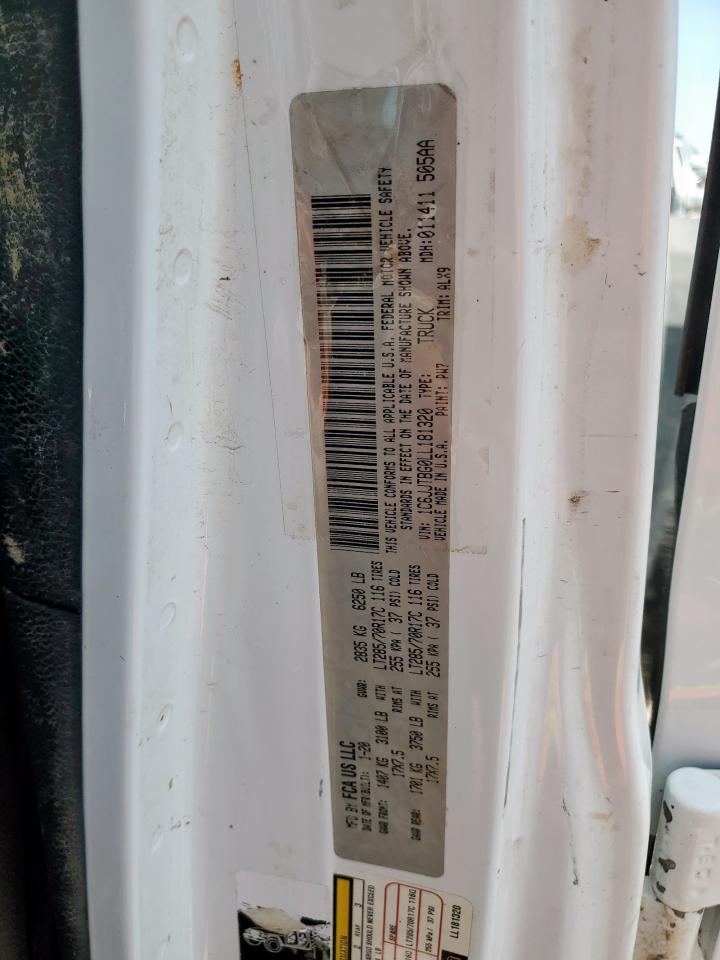 2020 Jeep Gladiator Rubicon VIN: 1C6JJTBG0LL181320 Lot: 86454375