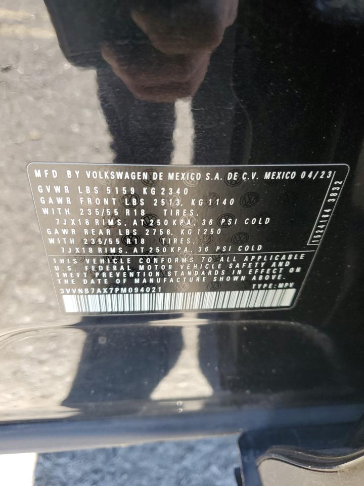 2023 Volkswagen Tiguan Se VIN: 3VVNB7AX7PM094021 Lot: 85931275