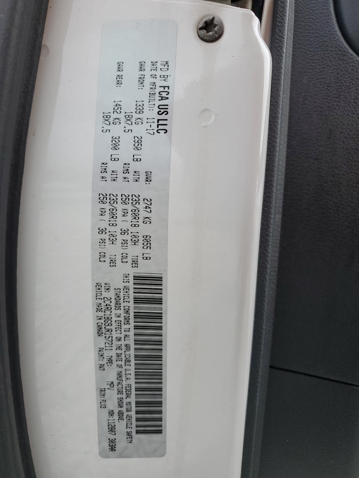 2018 Chrysler Pacifica Touring L VIN: 2C4RC1BG9JR157211 Lot: 89658785