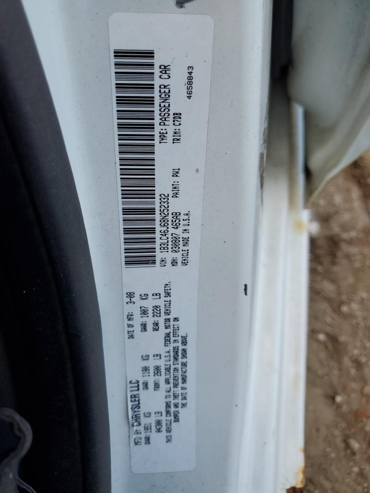 2008 Dodge Avenger Se VIN: 1B3LC46J68N252332 Lot: 82599895