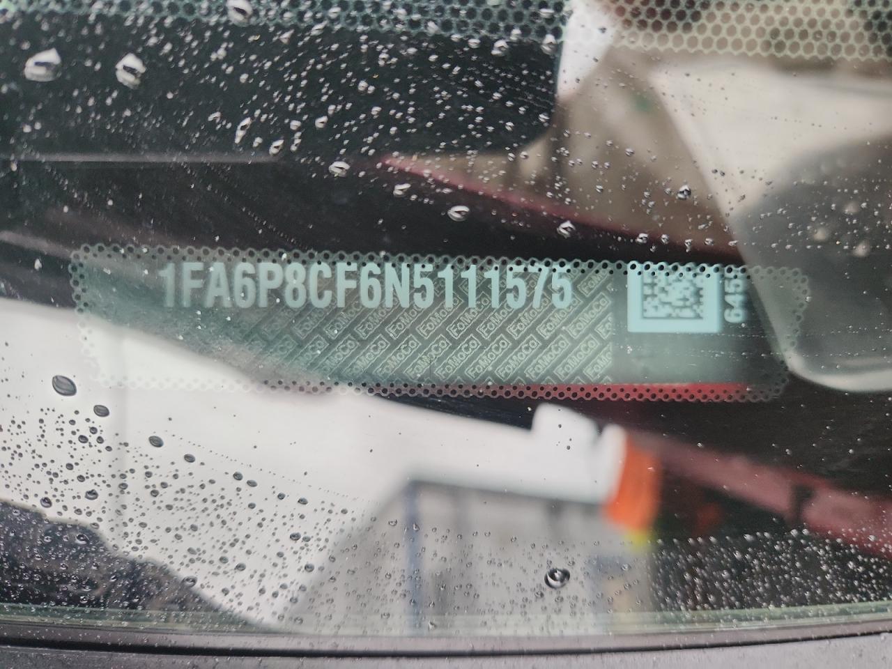 2022 Ford Mustang Gt VIN: 1FA6P8CF6N5111575 Lot: 92054245