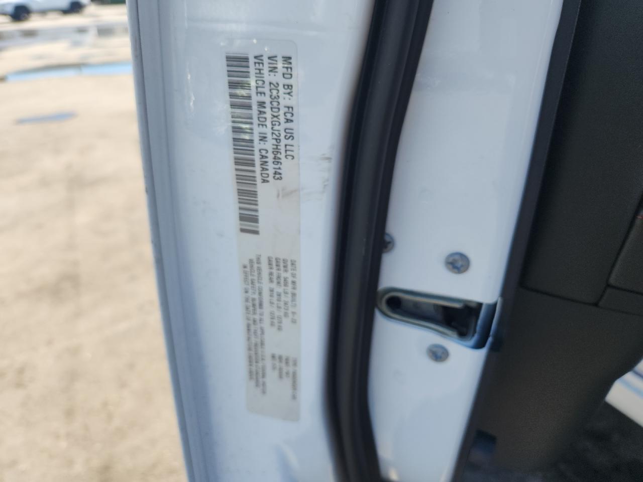 2023 Dodge Charger Scat Pack VIN: 2C3CDXGJ2PH646143 Lot: 85075215