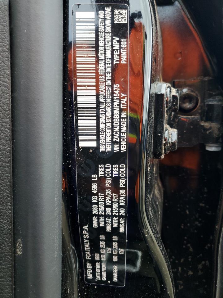 2021 Jeep Renegade Latitude VIN: ZACNJDBB8MPM15475 Lot: 82434045