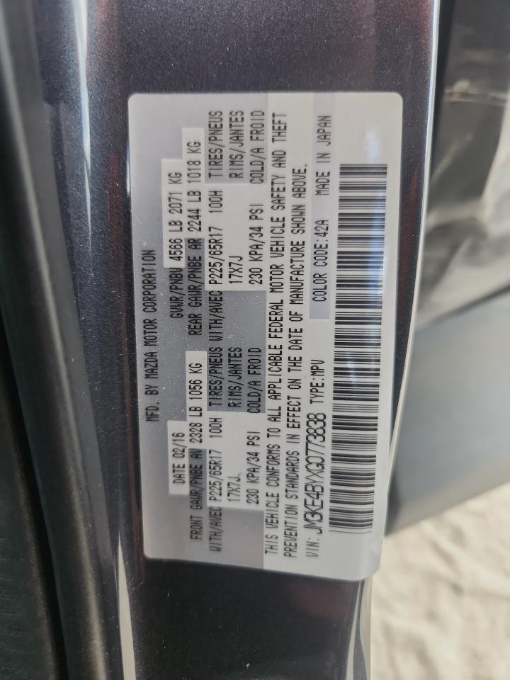 2016 Mazda Cx-5 Sport VIN: JM3KE4BYXG0773838 Lot: 87277555